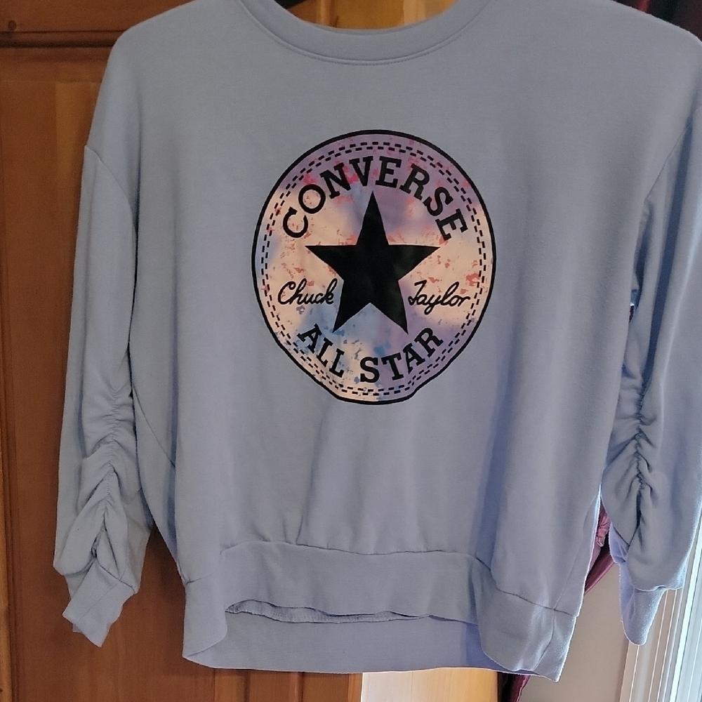 Converse Kids Blue Crew Neck with Logo